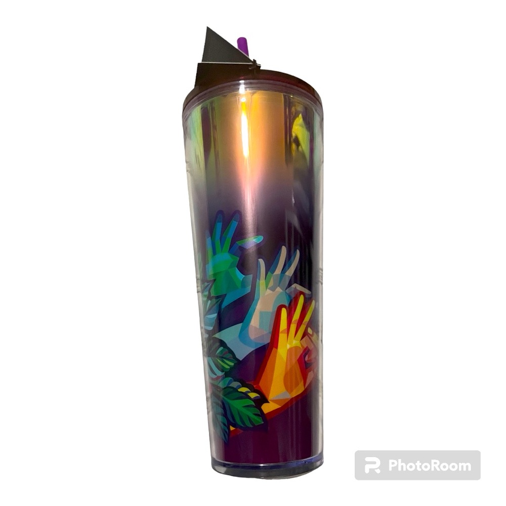 NWT Starbucks Limited Edition Sign Language ASL Cup by artist Yiqiao Wang